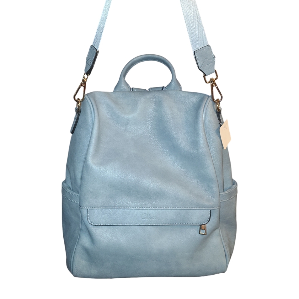 Chic Light Blue Backpack - image 1
